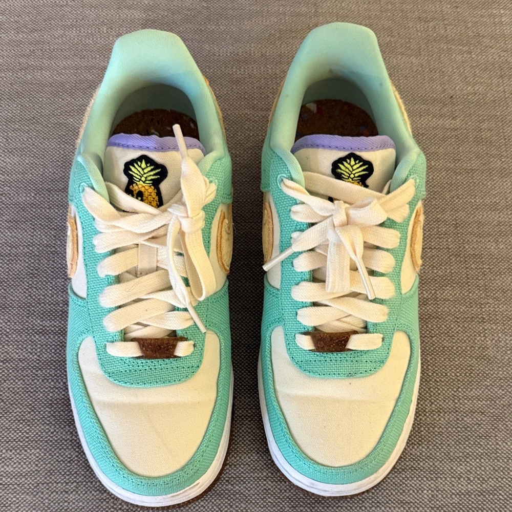 Mint Green and Cream Sneakers